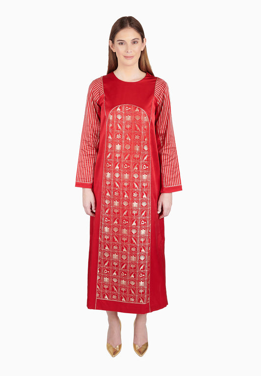 Falcon Brocade Red