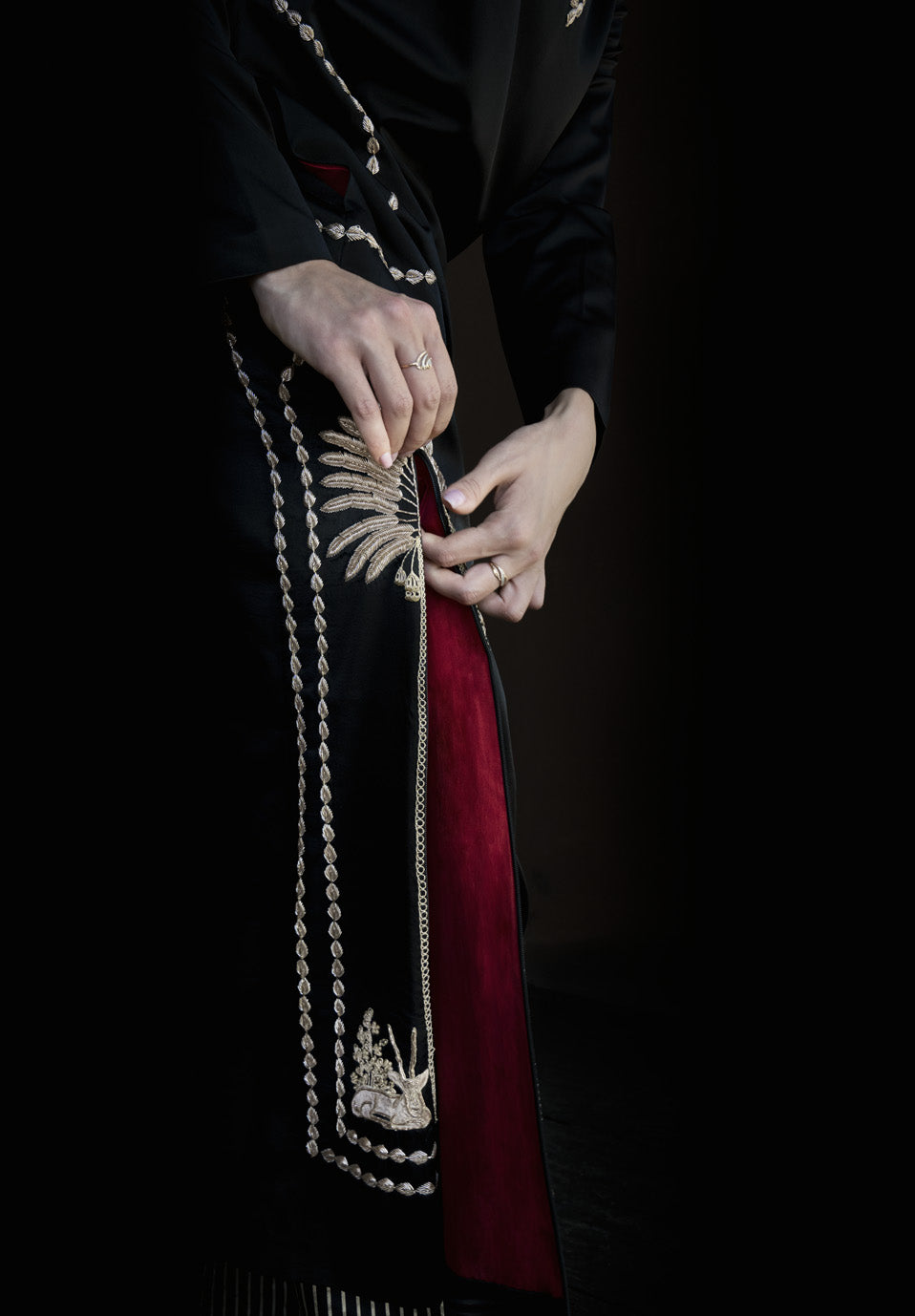 Oryx Embroidery Black